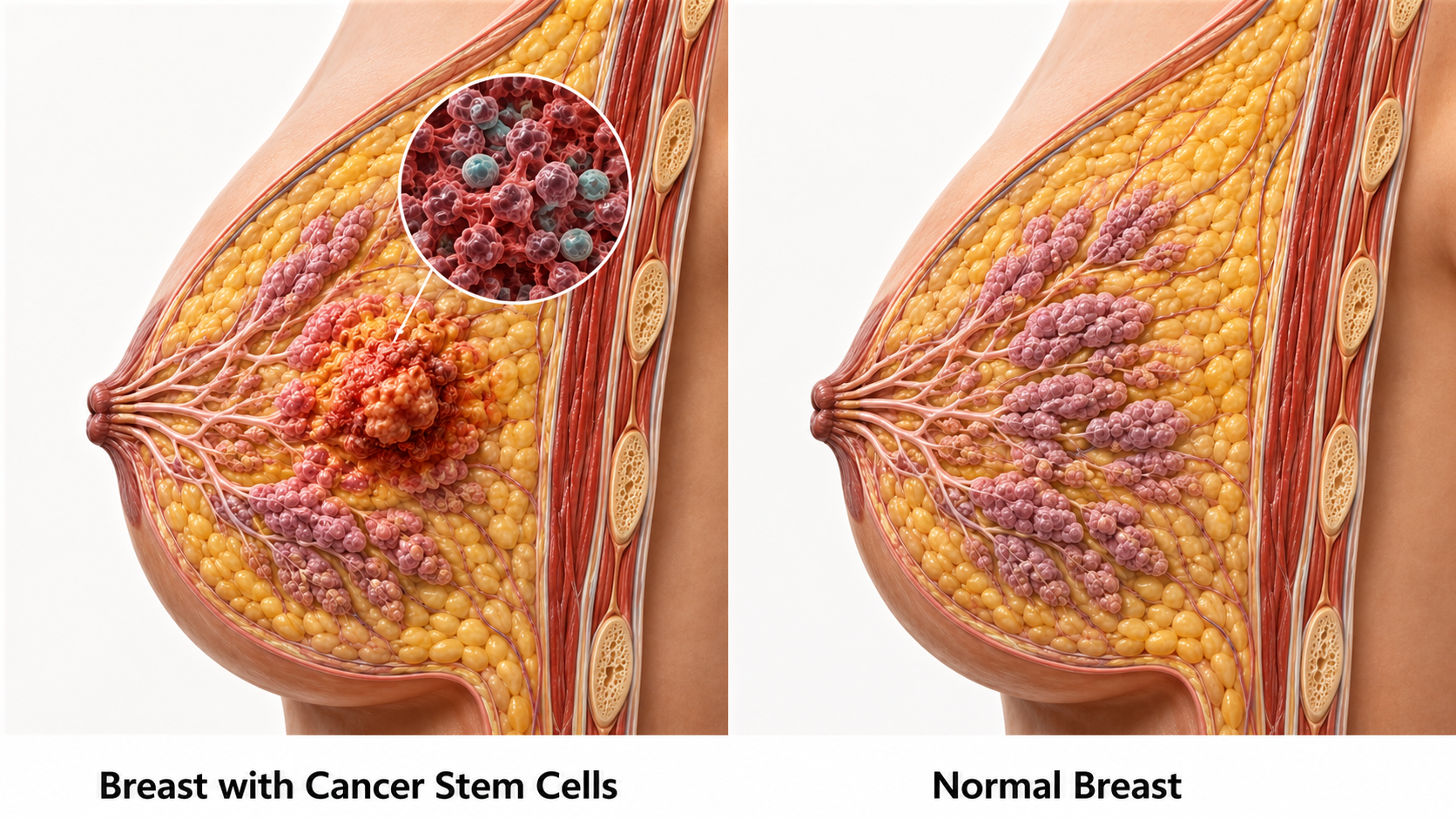 Breast with and Without Cancer Stem Cells